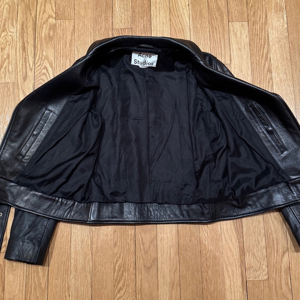 ACNE STUDIOS Belted Leather Jacket - Picture 11 of 16